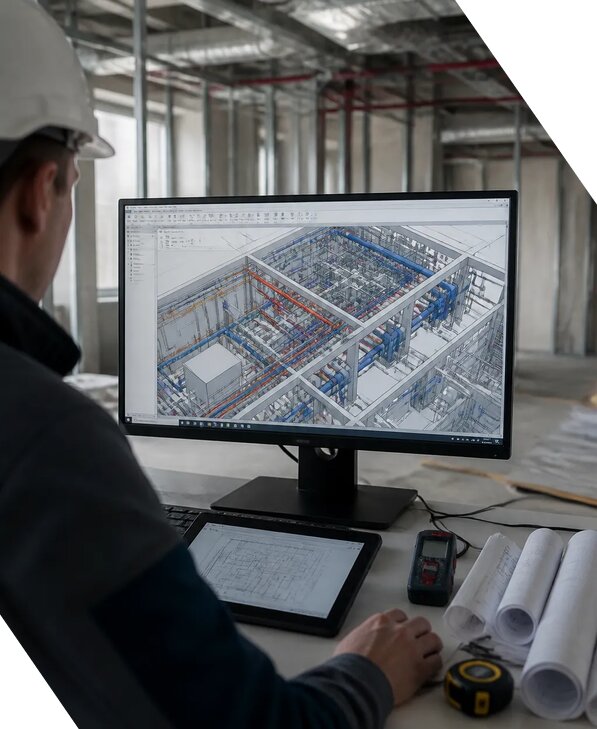 Создание BIM модели инженерных сетей для объектов в Нерюнгри